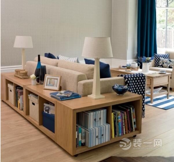 宁波装修网力推:小户型客厅书房一体效果图